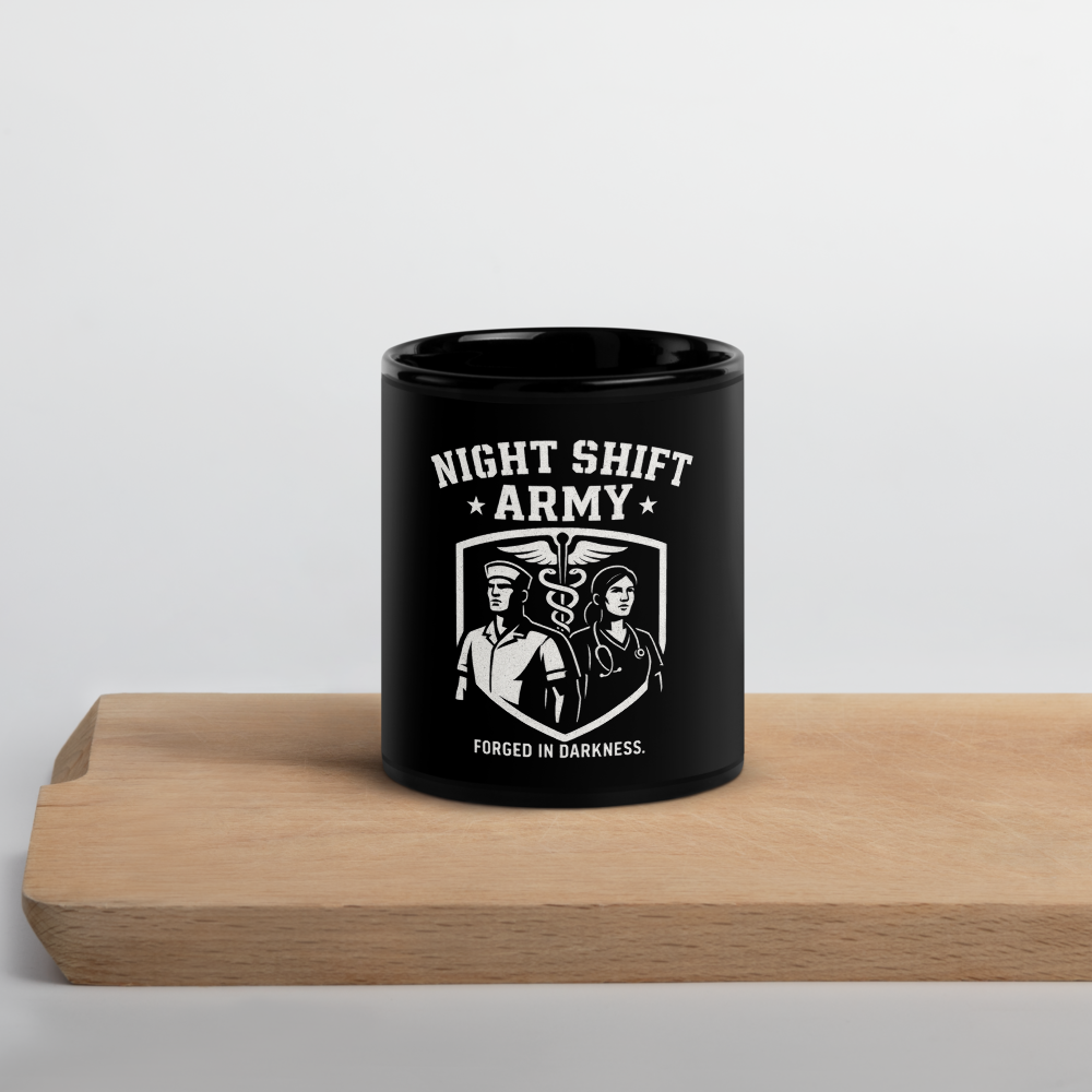 Night Shift Army Ceramic Mug – Mission Fuel Edition (11oz)