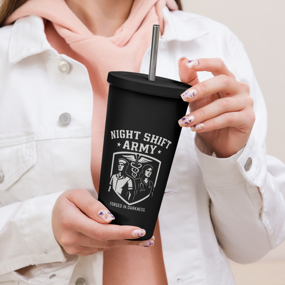 Color Surge Tumbler – 20oz Insulated Stainless Steel with Straw