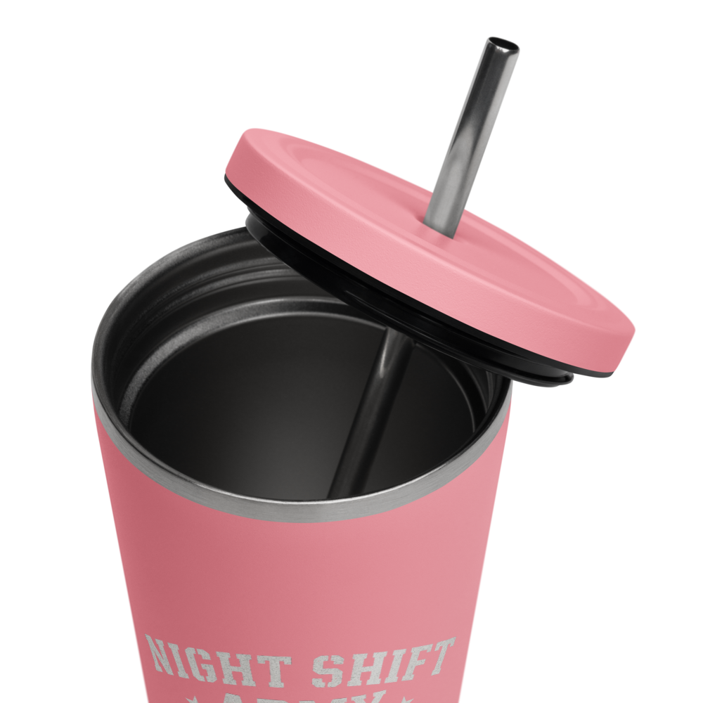 Color Surge Tumbler – 20oz Insulated Stainless Steel with Straw