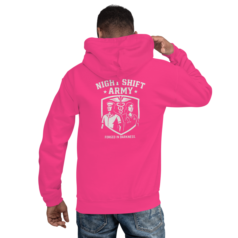 Night Shift Army Essential Hoodie - Pink Ops