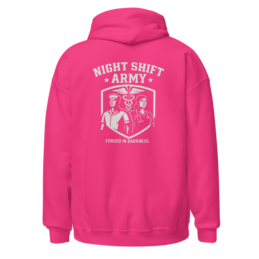 Night Shift Army Essential Hoodie - Pink Ops