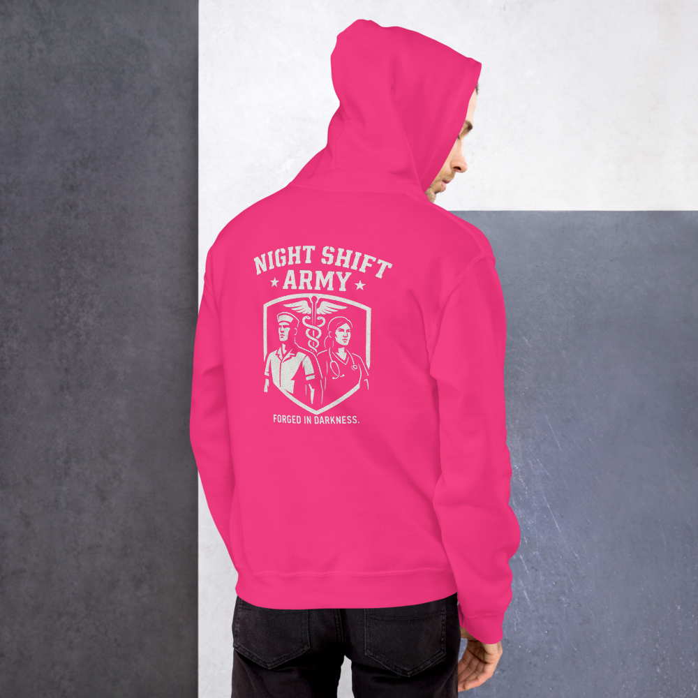 Night Shift Army Essential Hoodie - Pink Ops